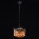 Goslar chandelier, 3x60W E14, black color, gold