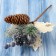 Decor "Winter charm" bump of blueberries needles, 18 cm