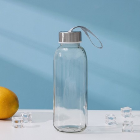Water bottle "Lido", 500 ml, h = 22.5 cm, color strap mix-1