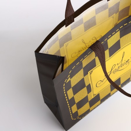 Bag without fasteners, brown color-2