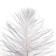 Feather for decor, size: 25-30 cm, gray color