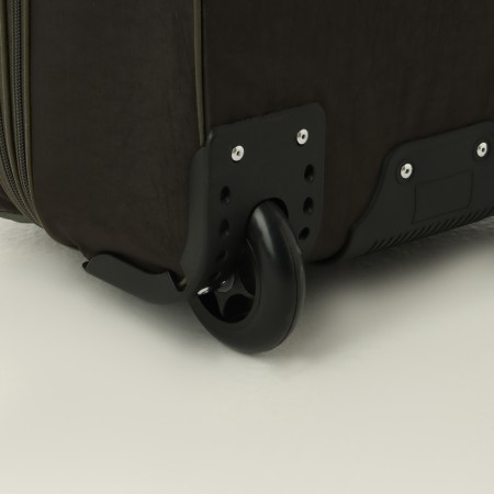 Small 37 L (S) suitcase with Sacvoyage bag, lightning department, extension, Khaki color-7