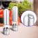 A set of electric mills KitFort KT-6011, gravitational, metal, from batteries, 2 pcs
