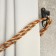 Hook for curtains KS101 CAPPIO, one -rod, black color, 2 pcs