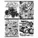 Notebook of 48 sheets in the cell "Color yourself" Art Black, cover coated cardboard, offset unit, mix