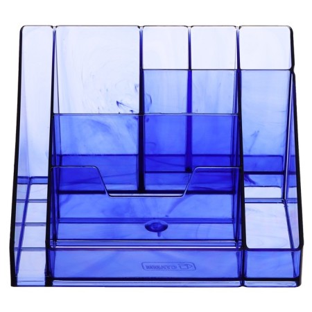 Organizer stand for the Cascade office, tinted blue-7