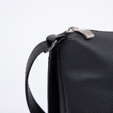 Bag Cross-Bodi with a zipper, black color-4