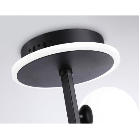 LED ceiling LED with a change of lamp and control panel Ambrella Light, Linetech, FL66263, G9, 56 W, 4200LUM, 3000-6400K, Black Black, White matte-6