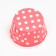 Muffin baking uniform, red in white peas, 3.8 x 3 cm