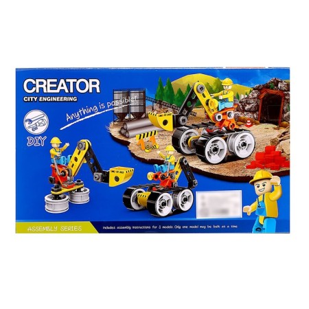 Designer creator "Construction transport", 3 in 1, 52 parts-2