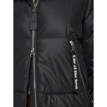 Coat insulated winter female, size 54, black color-12