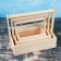Wooden Kashpo 30 × 26 × 21 cm Elegant "Classic", 3 in 1, with a handle, naturally give beautifully