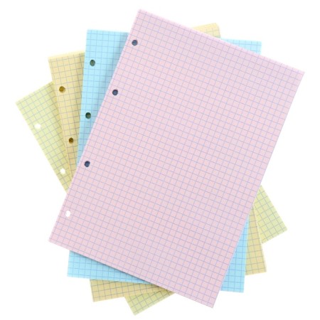 Smooth block for a notebook on rings A5, 200 sheets, 65 g/m2