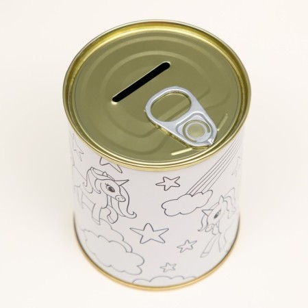 Pigging bank Metal Metal Coloring "Unicorns"-3