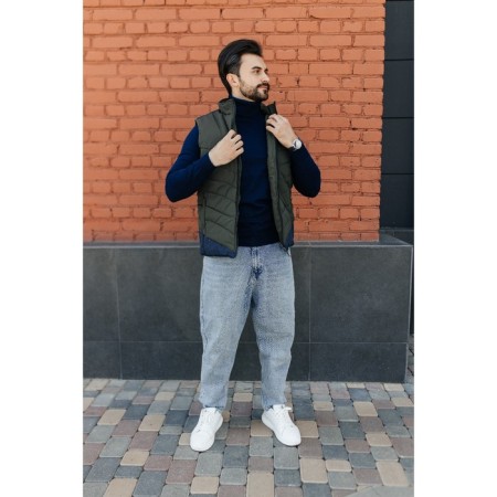 Male ise vest, size 50, khaki color-1