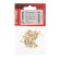 Tundra nails, decorative, 8x15 mm, gold, 50 pcs