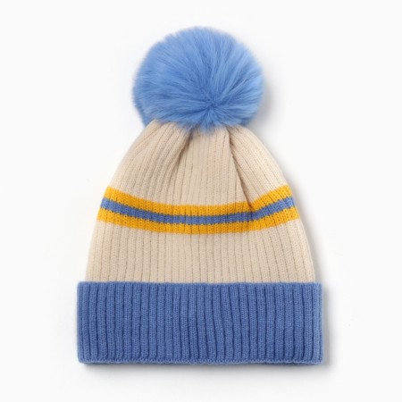 Children's hat minku, central blue, rr 48-50