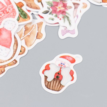 Stickers for creativity "New Year's baking" set 46 pcs 4.4x4.4x1.1 cm-1