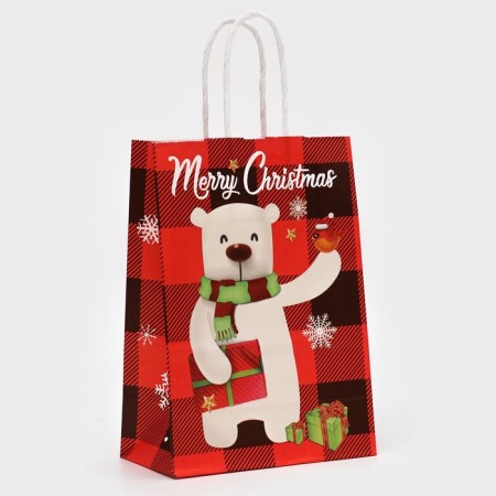 Package Gift craft "White Bear" 15 × 21 × 8 cm-1
