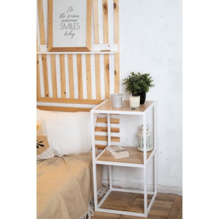 Rabbage 2, 400x400x782, White Muar/Dub Sonoma