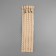 Metal zipper, No. 3, non -proceeding, automatic lock, 30 cm, beige color/nickel