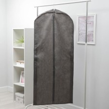 Winter clothing cover, 140 × 60 × 10 cm, spanbond, color gray color