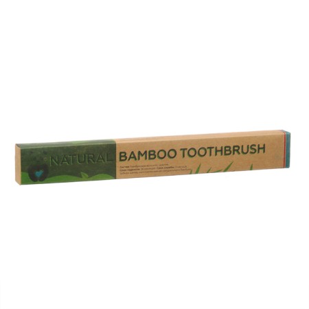 Bamboo dental brush average 10 pieces, mix of flowers-25