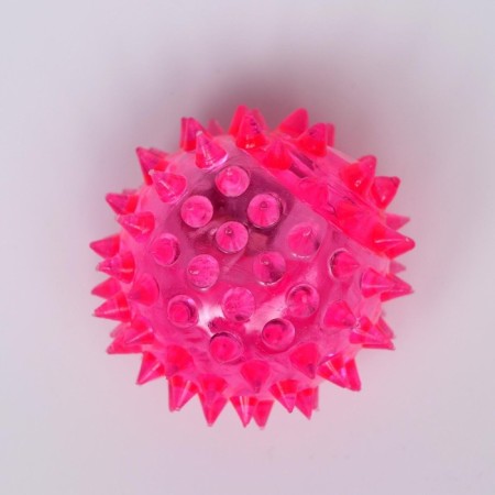 The ball glowing for dogs is medium, tpr, 5.5 cm, pink-1
