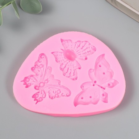 Mold Silicon "Roy butterflies" 3 items 1x9.5x7 cm-1