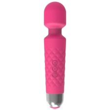 Massage vibrator, 20 frequencies, 16 modes, 20.4 × 4.2 cm, pink