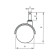 Furniture wheel, d = 50 mm, with a pin 11x22 mm, with a soft move, without a brake