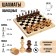 Wooden chess 29 x 29 cm, King H-7.2 cm, Pig H-4.5 cm