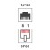 Network Lan adapter, 8p8s nest (RJ-45)-8P8s (RJ-45) Rexant