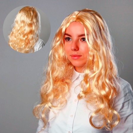 Carnival wig "Blonde", long hair, 140 g