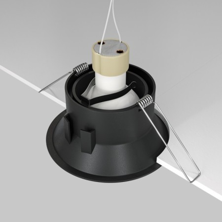 The built-in lamp Technical DL028-2-01B, 1x50W, 9.3x9.3x4.5 cm, GU10, Black Color Black-6