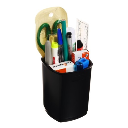 A set of stationery in a glass, 17 items