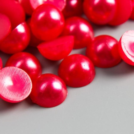 Set decor for creativity plastic "Half of Pearls" weight 22 g, d-0.9 cm, 12x11 cm