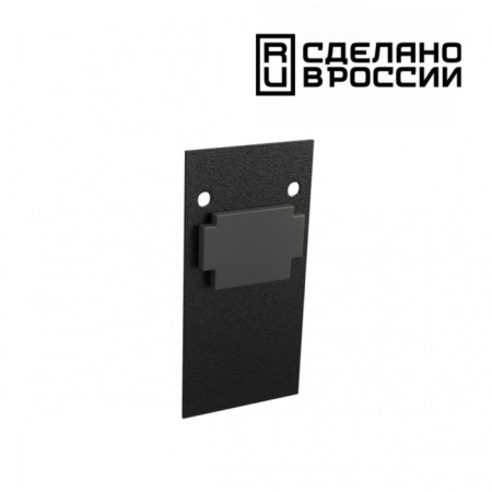 Plug end novotech. Flum, 52x26x5 mm, black color