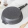 Granite pan, d = 28 cm, removable handle, anti -stick coating, gray color