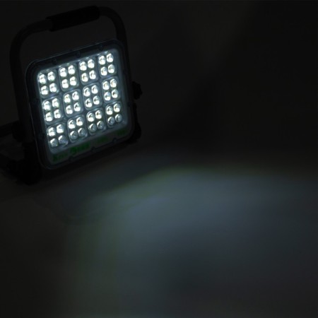 Battery working lamp, 100 watts, 6000 mAh, 5200 lm, diode 2835, IP65, 17 x 20 x 5 cm-6