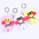 Soft toy "Duck" on the key fob, 11 cm, color mix
