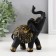 Polystone souvenir "Black Elephant in the Golden Rich Propon" MIX 14x6x12.6 cm