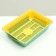 Deep toilet with a mesh of 36 x 25 x 9 cm, yellow/bright green