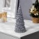 LED figure “Silver Christmas tree” 6 × 17 × 6 cm, plastic, LR44 batteries, glow warm white