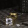 LED figure "Golden Lantern with candles" 5.5 × 13 × 5.5 cm, plastic, batteries AG13x3, glow warm white