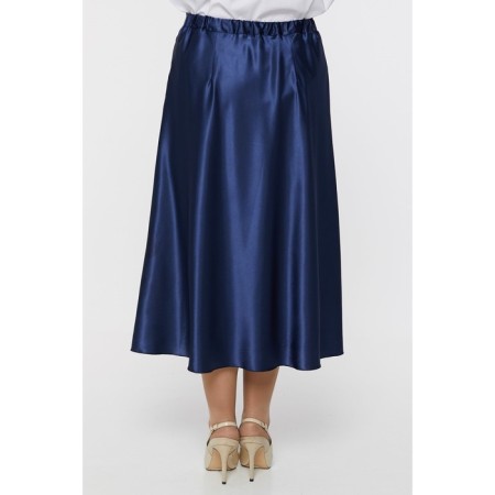 Female skirt, size 62, blue color-5