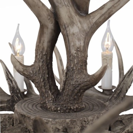 Suspended chandelier ST LUCE. SL154.703.06. Corna. 6x40 watts, E14, 65x65x37 cm, color gray color-4
