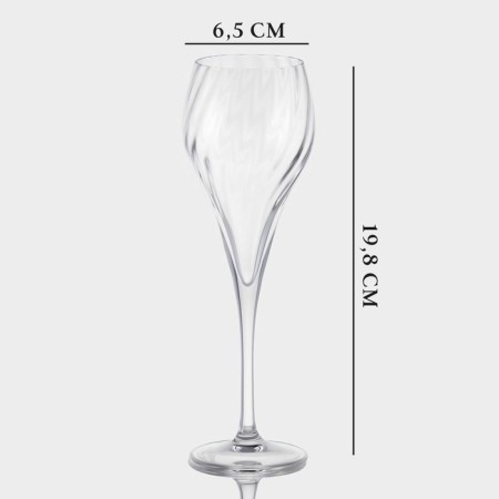 CHAMBLE-FLUTE for Champagne Chef & Sommelier Symetrie, 190 ml, glass-2
