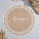 Ethel napkin "Home" d38, jute