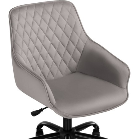 Computer chair almer plastic/velor, black/gray 57x60x84 cm-4
